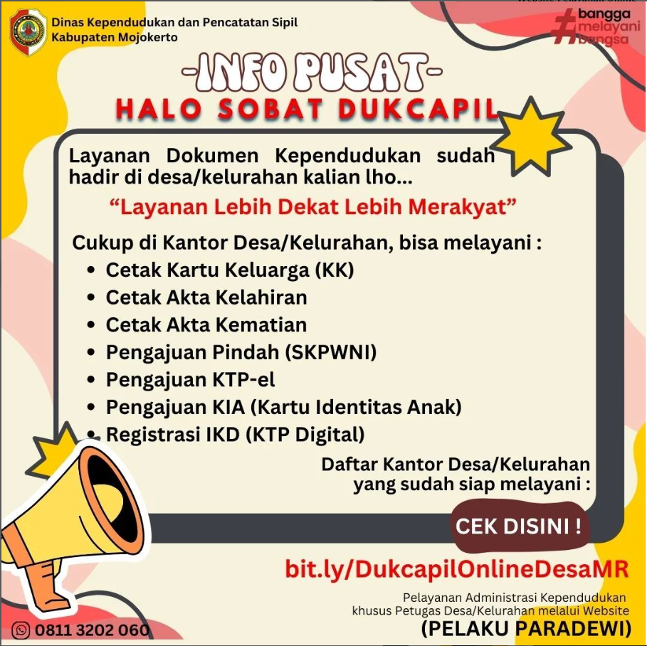 Layanan Dukcapil ada di Desa